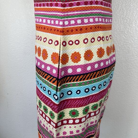 Talbots Dress Women Size 8P Colorful Stripes Sleeveless Sheath Resort Preppy - Picture 8 of 13